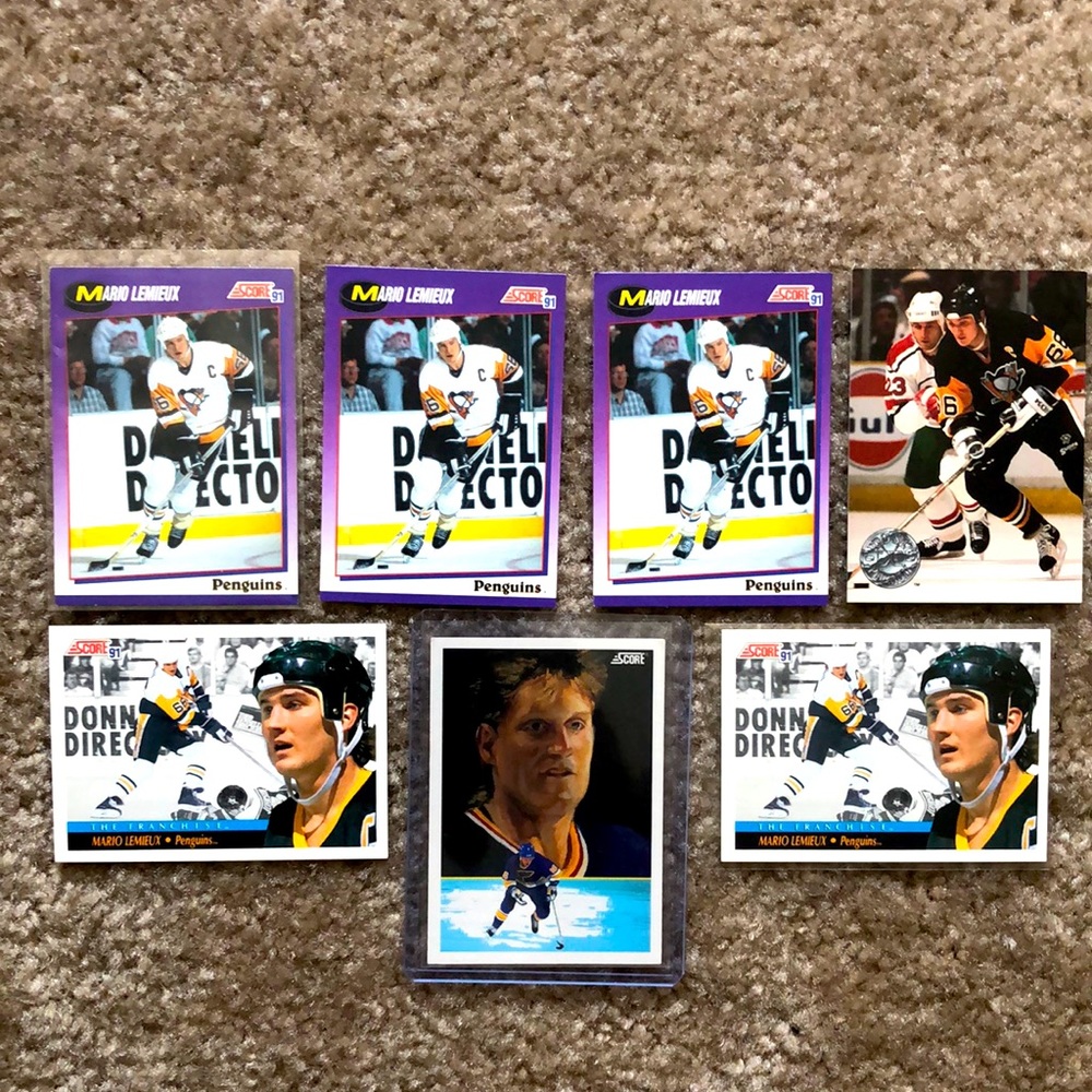 Mario Lemieux/Brett Hull Hockey cards